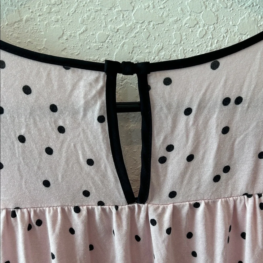 Kate Spade Pink and Black Polka Dot Fabric